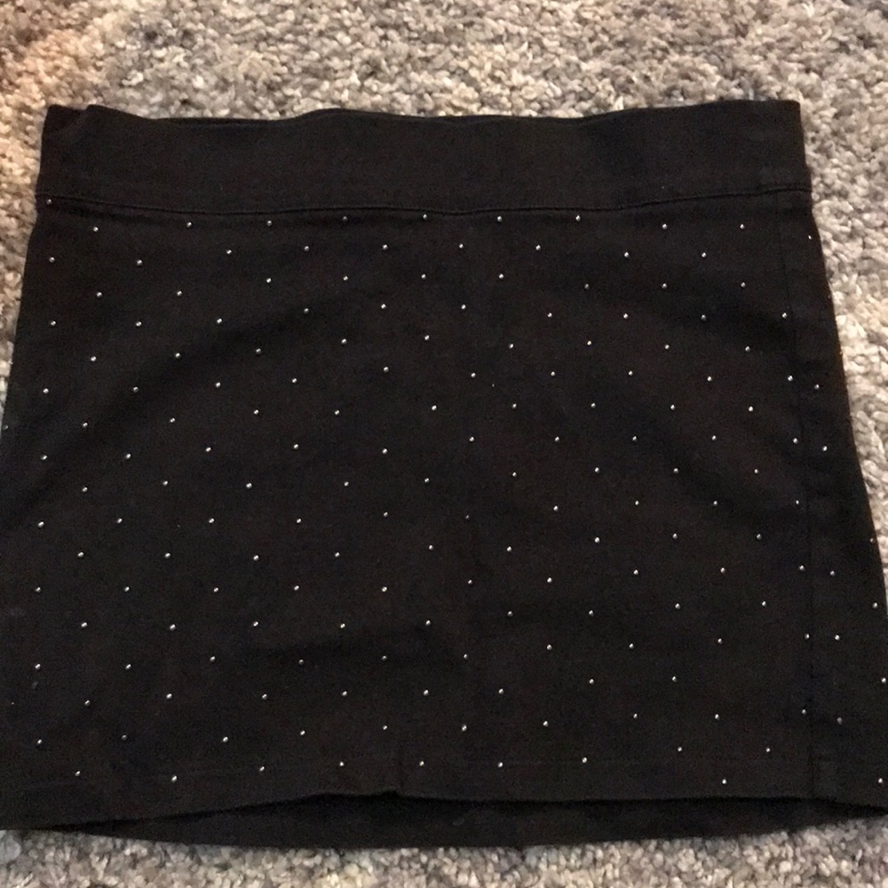 Studded black mini